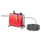 VEVOR Drain Cleaner Machine, 390W 1400RPM Electric Pipe Drain Cleaning Machine Sewer Snake with 12m x 16mm, 4.5m x 16mm & 8m x 9.5mm Steel Spring Cable and 6 Cutters, Fit 50-110 Pipes Dima