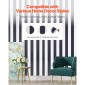 Ταπετσαρία VEVOR Peel and Stick, 45cm x 15m Χαρτί Επαφής Μαύρο Λευκό Μοντέρνο Γεωμετρικό Αδιάβροχο Αυτοκόλλητο, Εύκολο Καθαρισμός Τοίχου Διακοσμητικό Ρολό Βινυλίου για Υπνοδωμάτιο Κουζίνα Γραφείο Μπάνιο