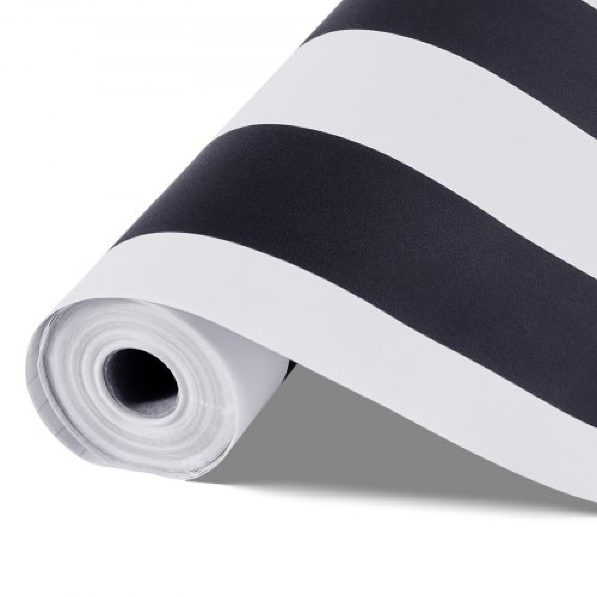 Ταπετσαρία VEVOR Peel and Stick, 45cm x 15m Χαρτί Επαφής Μαύρο Λευκό Μοντέρνο Γεωμετρικό Αδιάβροχο Αυτοκόλλητο, Εύκολο Καθαρισμός Τοίχου Διακοσμητικό Ρολό Βινυλίου για Υπνοδωμάτιο Κουζίνα Γραφείο Μπάνιο