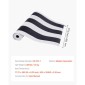 Ταπετσαρία VEVOR Peel and Stick, 45cm x 15m Χαρτί Επαφής Μαύρο Λευκό Μοντέρνο Γεωμετρικό Αδιάβροχο Αυτοκόλλητο, Εύκολο Καθαρισμός Τοίχου Διακοσμητικό Ρολό Βινυλίου για Υπνοδωμάτιο Κουζίνα Γραφείο Μπάνιο