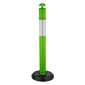 VEVOR 3 Pack Traffic Delineator Posts, 1140 mm Traffic Safety Cones with fillable Base and Refleks strips, Heavy Duty Delineator Posts for Construction, Parking, Crowd Control, Green