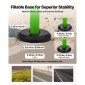 VEVOR 3 Pack Traffic Delineator Posts, 1140 mm Traffic Safety Cones with fillable Base and Refleks strips, Heavy Duty Delineator Posts for Construction, Parking, Crowd Control, Green
