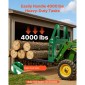 Πλαίσιο παλέτας Skid Steer VEVOR, 1814 kg Ονομαστική χωρητικότητα φόρτωσης, 115 cm Προσαρτήματα πλαισίου από πιρούνι παλέτας με δέκτη κοτσαδόρου 50,8 mm και μανίκια λόγχης, Ταιριάζει σε βάση γρήγορης σύνδεσης John Deere Loaders, Μόνο πλαίσιο