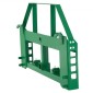 Πλαίσιο παλέτας Skid Steer VEVOR, 1814 kg Ονομαστική χωρητικότητα φόρτωσης, 115 cm Προσαρτήματα πλαισίου από πιρούνι παλέτας με δέκτη κοτσαδόρου 50,8 mm και μανίκια λόγχης, Ταιριάζει σε βάση γρήγορης σύνδεσης John Deere Loaders, Μόνο πλαίσιο