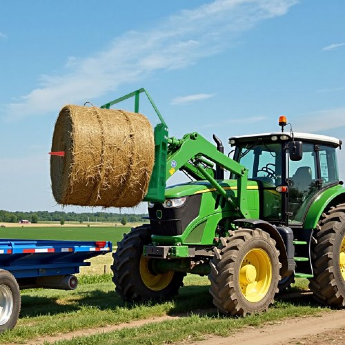 Πλαίσιο παλέτας Skid Steer VEVOR, 1814 kg Ονομαστική χωρητικότητα φόρτωσης, 115 cm Προσαρτήματα πλαισίου από πιρούνι παλέτας με δέκτη κοτσαδόρου 50,8 mm και μανίκια λόγχης, Ταιριάζει σε βάση γρήγορης σύνδεσης John Deere Loaders, Μόνο πλαίσιο