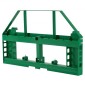 Πλαίσιο παλέτας Skid Steer VEVOR, 1814 kg Ονομαστική χωρητικότητα φόρτωσης, 115 cm Προσαρτήματα πλαισίου από πιρούνι παλέτας με δέκτη κοτσαδόρου 50,8 mm και μανίκια λόγχης, Ταιριάζει σε βάση γρήγορης σύνδεσης John Deere Loaders, Μόνο πλαίσιο
