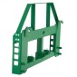 Πλαίσιο παλέτας Skid Steer VEVOR, 1814 kg Ονομαστική χωρητικότητα φόρτωσης, 115 cm Προσαρτήματα πλαισίου από πιρούνι παλέτας με δέκτη κοτσαδόρου 50,8 mm και μανίκια λόγχης, Ταιριάζει σε βάση γρήγορης σύνδεσης John Deere Loaders, Μόνο πλαίσιο