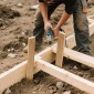 Ξύλινοι πάσσαλοι κήπου VEVOR, 25 τεμ. 12,7×38,1×609,6 χιλιοστά Έρευνα βαθμολόγησης πασσάλων, πάσσαλο κήπου με αιχμηρή αιχμή, πάσσαλο στήριξης φυτών ξύλου ελάτης, Σημάδια για Βασικές γραμμές ορίων αυλής περίφραξης λάσπης
