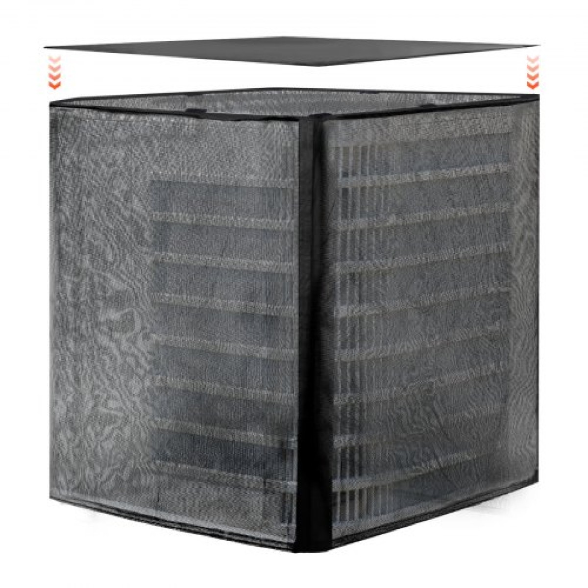Κάλυμμα κλιματιστικού VEVOR, 914 x 914 x 1010 mm Κάλυμμα εναλλασσόμενου ρεύματος για μονάδα κλιματισμού, διπλής στρώσης, αποσπώμενος θόλος, αδιάβροχο πολυεστέρας, Universal HVAC Protector για εξωτερική εξωτερική μονάδα AC, Μαύρο