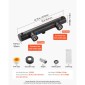 VEVOR Thermostatic Baucet Valve, 38℃ Secure Lock Thermostatic Valve Shower Kit Trim Kit, ζεστό κρύο νερό ντους βαλβίδες ελέγχου θερμοκρασίας με ηλεκτροφορητική επίστρωση για μπάνιο, RV