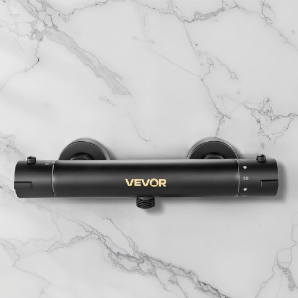 VEVOR Thermostatic Baucet Valve, 38℃ Secure Lock Thermostatic Valve Shower Kit Trim Kit, ζεστό κρύο νερό ντους βαλβίδες ελέγχου θερμοκρασίας με ηλεκτροφορητική επίστρωση για μπάνιο, RV