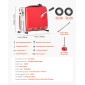 Μηχάνημα καθαρισμού αποχέτευσης VEVOR, 500W 1400RPM Μηχάνημα καθαρισμού αποχέτευσης ηλεκτρικών σωλήνων Sewer Snake with 40m x 16mm, 5m x 9.5mm & 0.4m x 12mm Steel Spring Cable and 6 Cutters, Fit 50-110 Pipes Diemeter