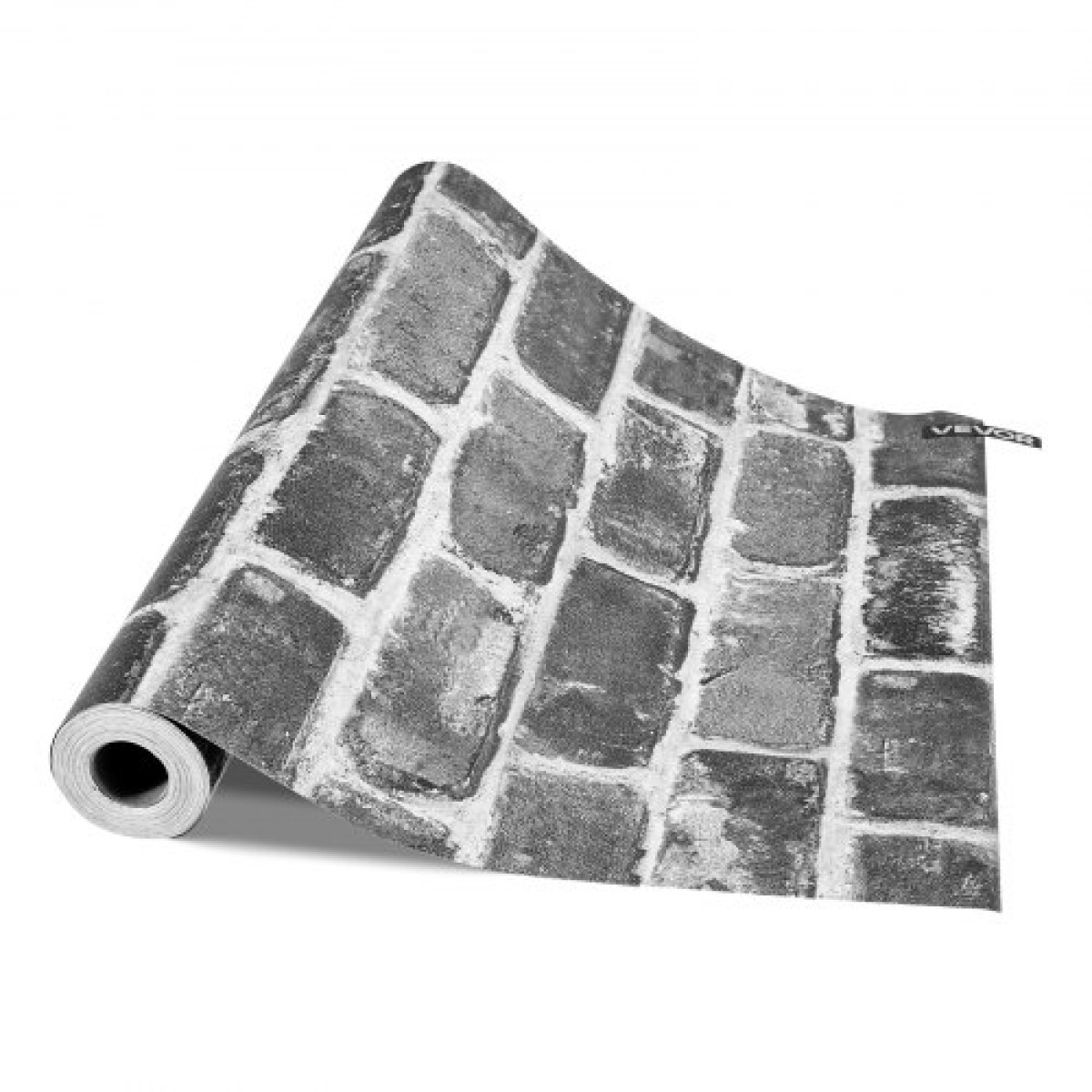 Ταπετσαρία VEVOR Peel and Stick, 45cm x 10m Χαρτί Επαφής Γκρι Τούβλο Waterpoof Αυτοκόλλητο, Εύκολο στο καθάρισμα & ξεφλούδισμα τοίχου Διακοσμητικό ρολό βινυλίου για υπνοδωμάτιο κουζίνα γραφείο γραφείο μπάνιου