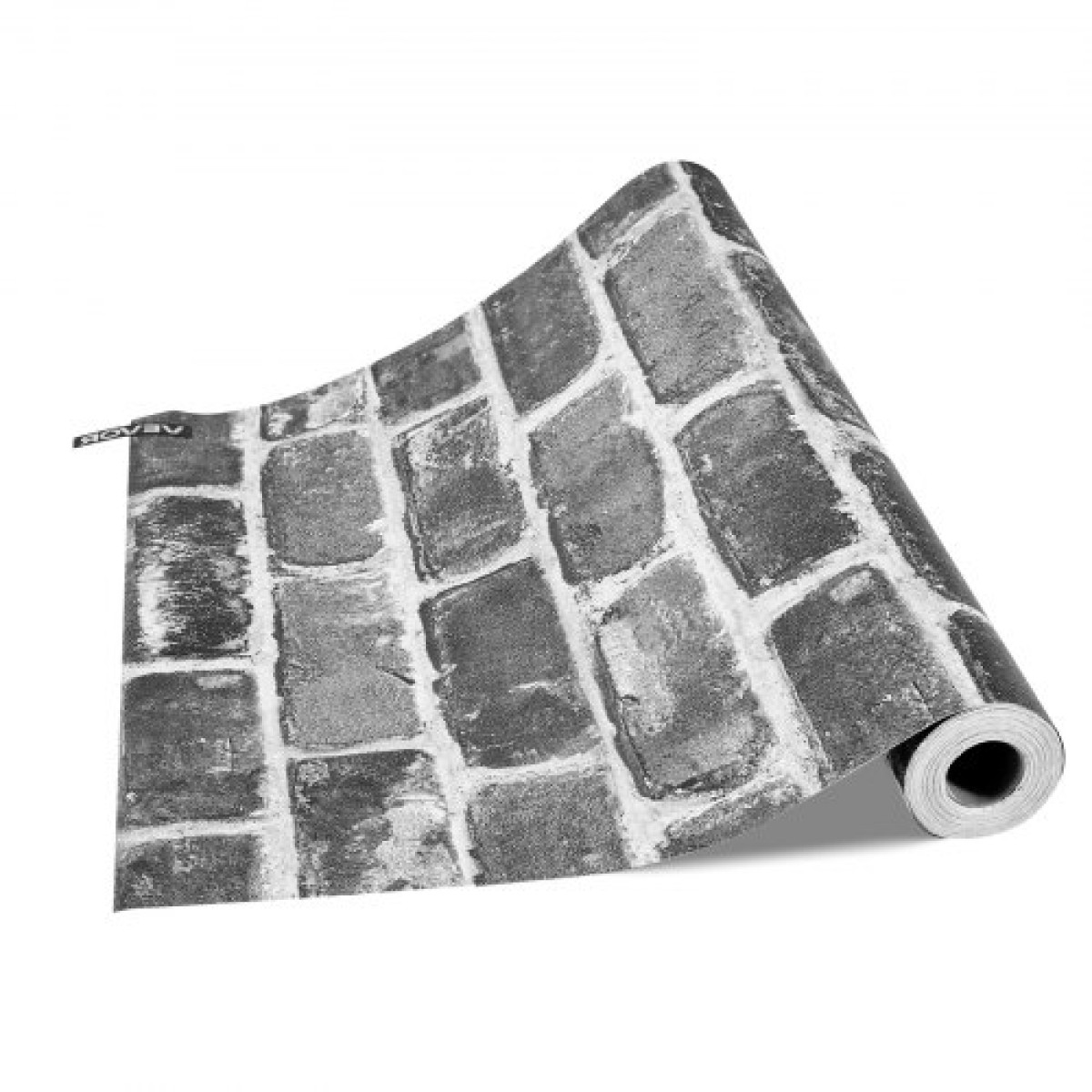 Ταπετσαρία VEVOR Peel and Stick, 45cm x 10m Χαρτί Επαφής Γκρι Τούβλο Waterpoof Αυτοκόλλητο, Εύκολο στο καθάρισμα & ξεφλούδισμα τοίχου Διακοσμητικό ρολό βινυλίου για υπνοδωμάτιο κουζίνα γραφείο γραφείο μπάνιου