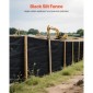 Ρολό από ύφασμα VEVOR Silt Fence, 0,91 x 152,4 m Περίφραξη ελέγχου διάβρωσης, σκληρά υφάσματα πολυπροπυλενίου βιομηχανικής ποιότητας για κατακράτηση ιζημάτων, προσωρινό ύφασμα για εργοτάξια
