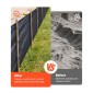Ρολό από ύφασμα VEVOR Silt Fence, 0,91 x 152,4 m Περίφραξη ελέγχου διάβρωσης, σκληρά υφάσματα πολυπροπυλενίου βιομηχανικής ποιότητας για κατακράτηση ιζημάτων, προσωρινό ύφασμα για εργοτάξια