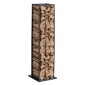 VEVOR Εσωτερική σχάρα καυσόξυλων, 33 × 32 × 112 cm Στήριγμα στοίβαξης κορμών, χωράει έως 45 κιλά, Ψηλή βάση αποθήκευσης ξύλου, θήκη για καυσόξυλα από χάλυβα με επίστρωση πούδρας, ράφι βαρέως τύπου ξύλου για τζάκι