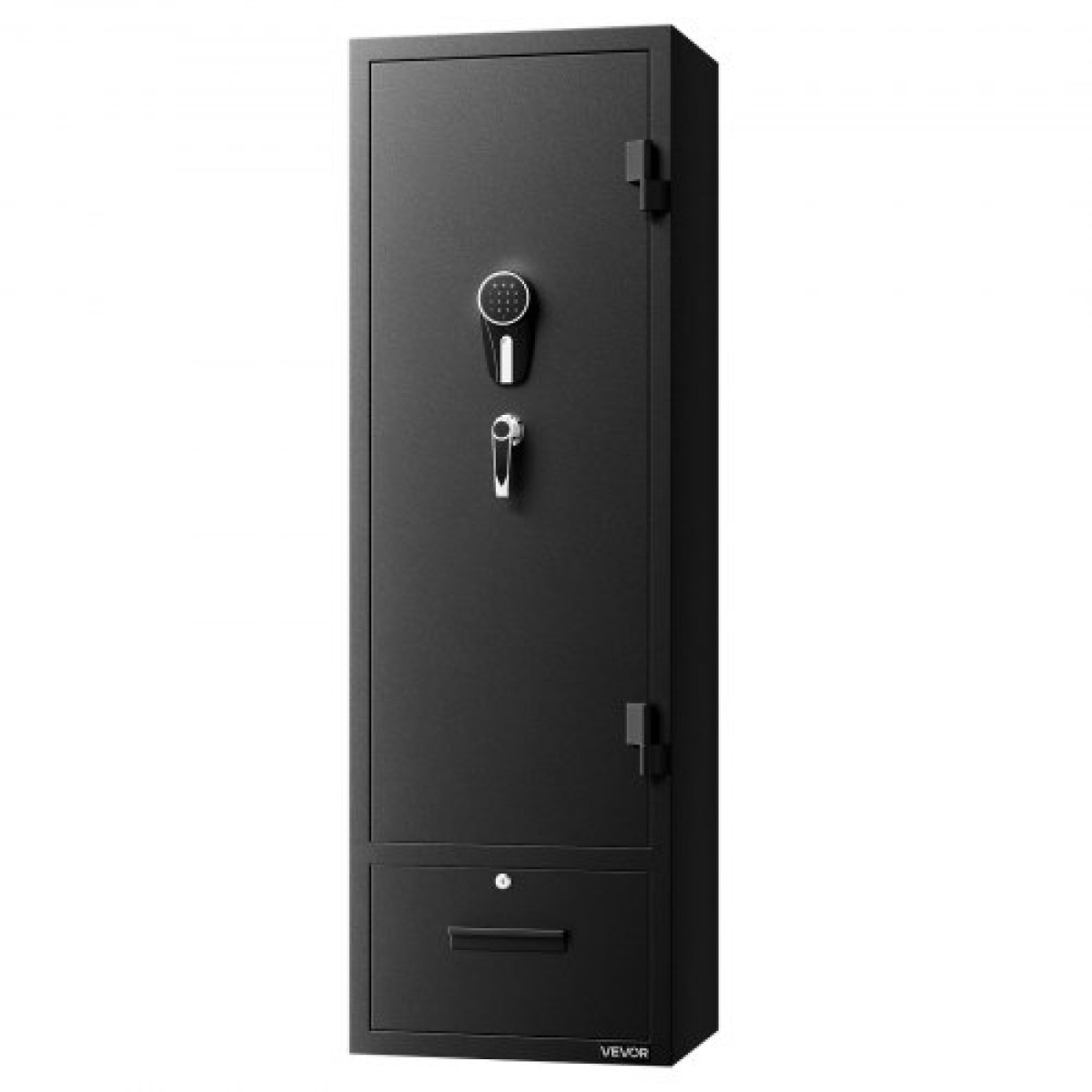 Χρηματοκιβώτιο VEVOR 4 Gun Safe, Μακρύ ντουλάπι όπλων για τουφέκια και πιστόλια, Θυρίδα ασφαλείας γρήγορης πρόσβασης με 2 υποδοχές πυρομαχικών, 2 τσέπες πιστολιού & 2 ρυθμιζόμενες βάσεις, μεγάλο ψηφιακό ντουλάπι με κλειδαριά κλειδιού και κωδικού πρόσβ