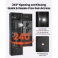 Χρηματοκιβώτιο VEVOR 4 Gun Safe, Μακρύ ντουλάπι όπλων για τουφέκια και πιστόλια, Θυρίδα ασφαλείας γρήγορης πρόσβασης με 2 υποδοχές πυρομαχικών, 2 τσέπες πιστολιού & 2 ρυθμιζόμενες βάσεις, μεγάλο ψηφιακό ντουλάπι με κλειδαριά κλειδιού και κωδικού πρόσβ