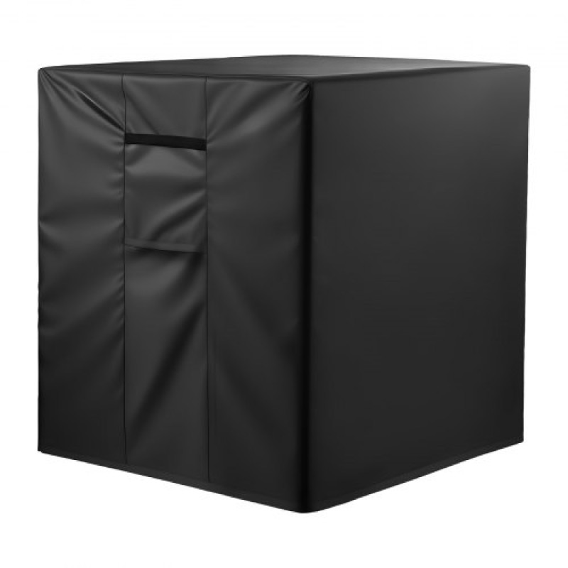 Κάλυμμα κλιματιστικού VEVOR, 812 x 812 x 914 mm Κάλυμμα εναλλασσόμενου ρεύματος για μονάδα κλιματισμού, τριών στρωμάτων, αδιάβροχο πολυεστερικό ύφασμα, αερισμός πλέγματος, Universal Defender για εξωτερική εξωτερική μονάδα AC, Μαύρο