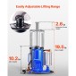 VEVOR Air Hydraulic Bottle Jack, χωρητικότητα φόρτωσης 20 τόννων, εύρος ανύψωσης 260-495 mm, πεπιεσμένος αέρας/χειροκίνητος συγκολλημένος γρύλος φιάλης βαρέως τύπου με αντλία για αυτοκίνητο, Pickup, Truck, RV, SUV, Auto Repair, House Lift, Μπλε