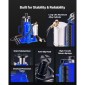 VEVOR Air Hydraulic Bottle Jack, χωρητικότητα φόρτωσης 20 τόννων, εύρος ανύψωσης 260-495 mm, πεπιεσμένος αέρας/χειροκίνητος συγκολλημένος γρύλος φιάλης βαρέως τύπου με αντλία για αυτοκίνητο, Pickup, Truck, RV, SUV, Auto Repair, House Lift, Μπλε