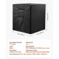Κάλυμμα κλιματιστικού VEVOR, 960 x 960 x 1010 mm Κάλυμμα εναλλασσόμενου ρεύματος για μονάδα κλιματισμού, τριών στρωμάτων, αδιάβροχο πολυεστερικό ύφασμα, αερισμός πλέγματος, Universal Defender για εξωτερική εξωτερική μονάδα AC, Μαύρο