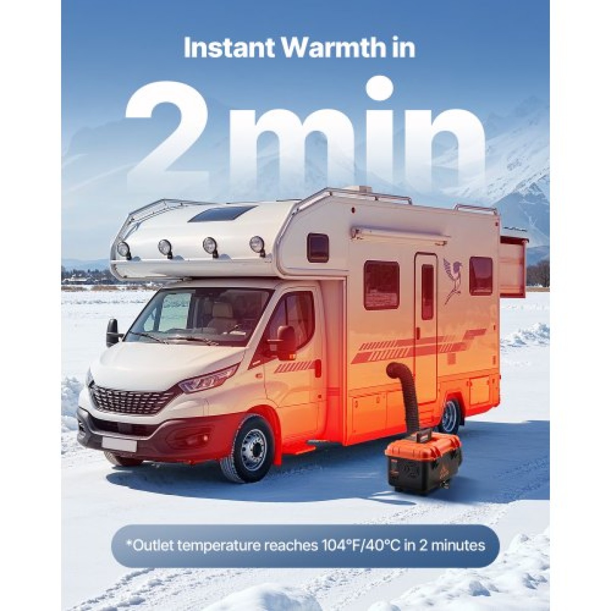 VEVOR Diesel Heater, 5-8KW, DC 12V/24V, All in One φορητός αερόθερμος ντίζελ με τηλεχειριστήριο και οθόνη LCD, γρήγορη θέρμανση χαμηλού θορύβου, δεξαμενή καυσίμου 4 L για φορτηγά, φορτηγά, RV, τροχόσπιτα και γκαράζ