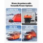 VEVOR Diesel Heater, 5-8KW, DC 12V/24V, All in One φορητός αερόθερμος ντίζελ με τηλεχειριστήριο και οθόνη LCD, γρήγορη θέρμανση χαμηλού θορύβου, δεξαμενή καυσίμου 4 L για φορτηγά, φορτηγά, RV, τροχόσπιτα και γκαράζ