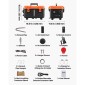 VEVOR Diesel Heater, 5-8KW, DC 12V/24V, All in One φορητός αερόθερμος ντίζελ με τηλεχειριστήριο και οθόνη LCD, γρήγορη θέρμανση χαμηλού θορύβου, δεξαμενή καυσίμου 4 L για φορτηγά, φορτηγά, RV, τροχόσπιτα και γκαράζ
