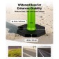 VEVOR 3 Pack Traffic Delineator Posts, 1140 mm Traffic Safety Cones with σταθμισμένη βάση και ανακλαστικές λωρίδες, Heavy Duty Delineator posts για εργοτάξιο, Χώρος στάθμευσης, Crowd Control, Πράσινο