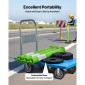 VEVOR 3 Pack Traffic Delineator Posts, 1140 mm Traffic Safety Cones with σταθμισμένη βάση και ανακλαστικές λωρίδες, Heavy Duty Delineator posts για εργοτάξιο, Χώρος στάθμευσης, Crowd Control, Πράσινο