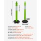 VEVOR 3 Pack Traffic Delineator Posts, 1140 mm Traffic Safety Cones with σταθμισμένη βάση και ανακλαστικές λωρίδες, Heavy Duty Delineator posts για εργοτάξιο, Χώρος στάθμευσης, Crowd Control, Πράσινο