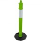 VEVOR 3 Pack Traffic Delineator Posts, 1140 mm Traffic Safety Cones with σταθμισμένη βάση και ανακλαστικές λωρίδες, Heavy Duty Delineator posts για εργοτάξιο, Χώρος στάθμευσης, Crowd Control, Πράσινο