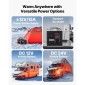 VEVOR Diesel Heater, 5-8KW, DC 12V/24V, All in One Φορητός αερόθερμος ντίζελ με έλεγχο Bluetooth APP, τηλεχειριστήριο και οθόνη LCD, δεξαμενή καυσίμου 7 L για φορτηγά, φορτηγά, RV, τροχόσπιτα και γκαράζ