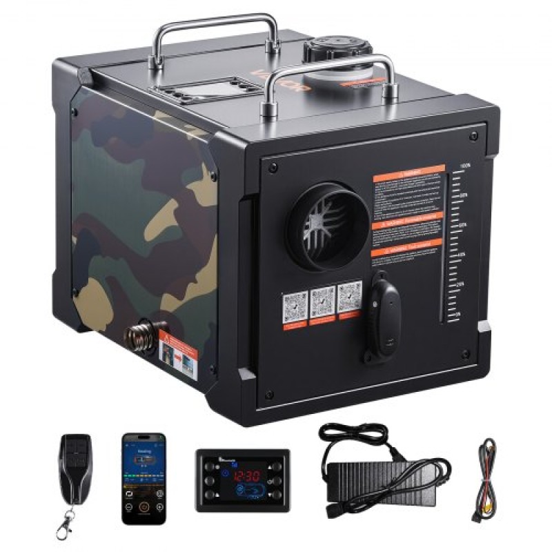VEVOR Diesel Heater, 5-8KW, DC 12V/24V, All in One Φορητός αερόθερμος ντίζελ με έλεγχο Bluetooth APP, τηλεχειριστήριο και οθόνη LCD, δεξαμενή καυσίμου 7 L για φορτηγά, φορτηγά, RV, τροχόσπιτα και γκαράζ