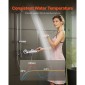 Θερμοστατική βαλβίδα βρύσης ντους VEVOR, 38℃ Θερμοστατική βαλβίδα ντους με ασφάλεια 38℃, βαλβίδες ελέγχου θερμοκρασίας βρύσης ντους ζεστού κρύου νερού για μπάνιο, RV, επιχρωμιωμένη επίστρωση