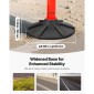 VEVOR 4 Pack Traffic Delineator Posts, 871 mm Traffic Safety Cones με σταθμισμένη βάση, αντανακλαστικές λωρίδες και αλυσίδα, στύλοι οριοθέτησης βαρέως τύπου για εργοτάξιο, χώρος στάθμευσης, έλεγχος πλήθους, κόκκινο