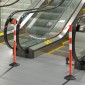 VEVOR 4 Pack Traffic Delineator Posts, 871 mm Traffic Safety Cones με σταθμισμένη βάση, αντανακλαστικές λωρίδες και αλυσίδα, στύλοι οριοθέτησης βαρέως τύπου για εργοτάξιο, χώρος στάθμευσης, έλεγχος πλήθους, κόκκινο