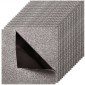 Πλακάκια μοκέτα VEVOR 457x457 mm, 10 συσκευασίες τετράγωνο χαλί μοκέτα Αποσπώμενο & χωρίς φθορές, Αυτοκόλλητο δάπεδο σπιτιού με μαλακό βελούδινο επένδυση για κάλυψη 2,1 ㎡, Εύκολη DIY για σαλόνι & υπνοδωμάτιο, σκούρο καφέ