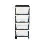 VEVOR Plastic Storage Drawers Cart, 4 Drawers Storage Organizer με ρόδες, Rolling Clocket Organisation and Storage Diviers, Dresser Organizer Clear Bins για είδη γραφείου, αίθουσες χειροτεχνίας, αίθουσες διδασκαλίας