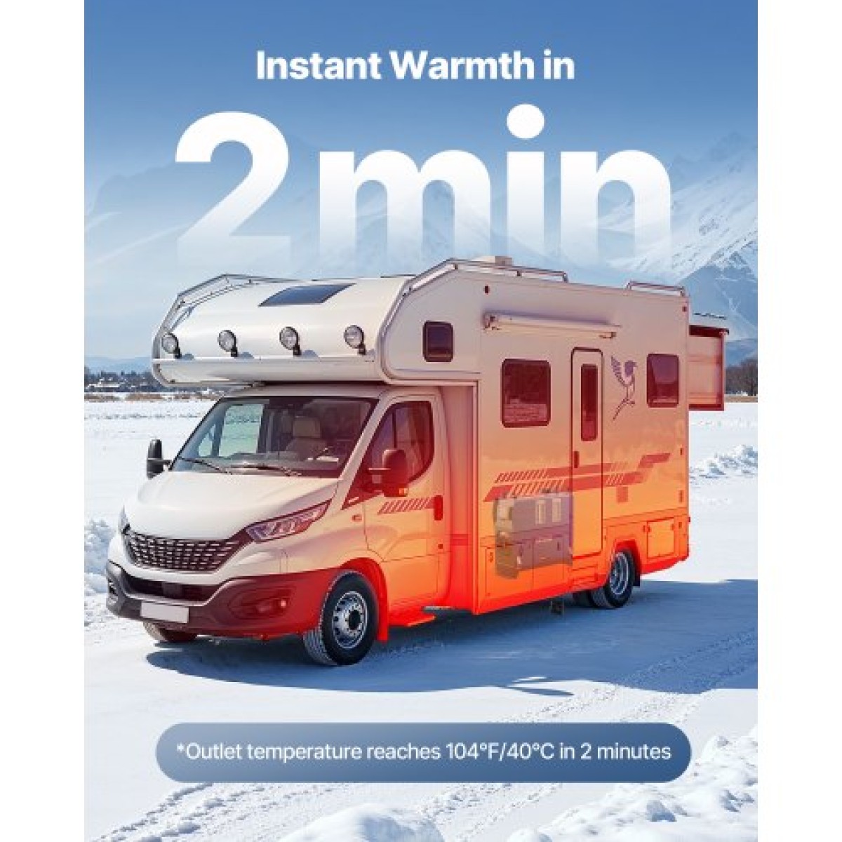 VEVOR Diesel Heater, 12-24V 5-8KW, All in One Φορητός αερόθερμος ντίζελ με τηλεχειριστήριο και οθόνη LCD, γρήγορη θέρμανση χαμηλού θορύβου, δεξαμενή καυσίμου 5 L για οχήματα, φορτηγά, RV, τροχόσπιτα και φορτηγά