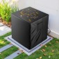 Κάλυμμα κλιματιστικού VEVOR, 660 x 660 x 812 mm Κάλυμμα εναλλασσόμενου ρεύματος για μονάδα κλιματισμού, τριών στρωμάτων, αδιάβροχο πολυεστερικό ύφασμα, αερισμός πλέγματος, Universal Defender για εξωτερική εξωτερική μονάδα AC, Μαύρο