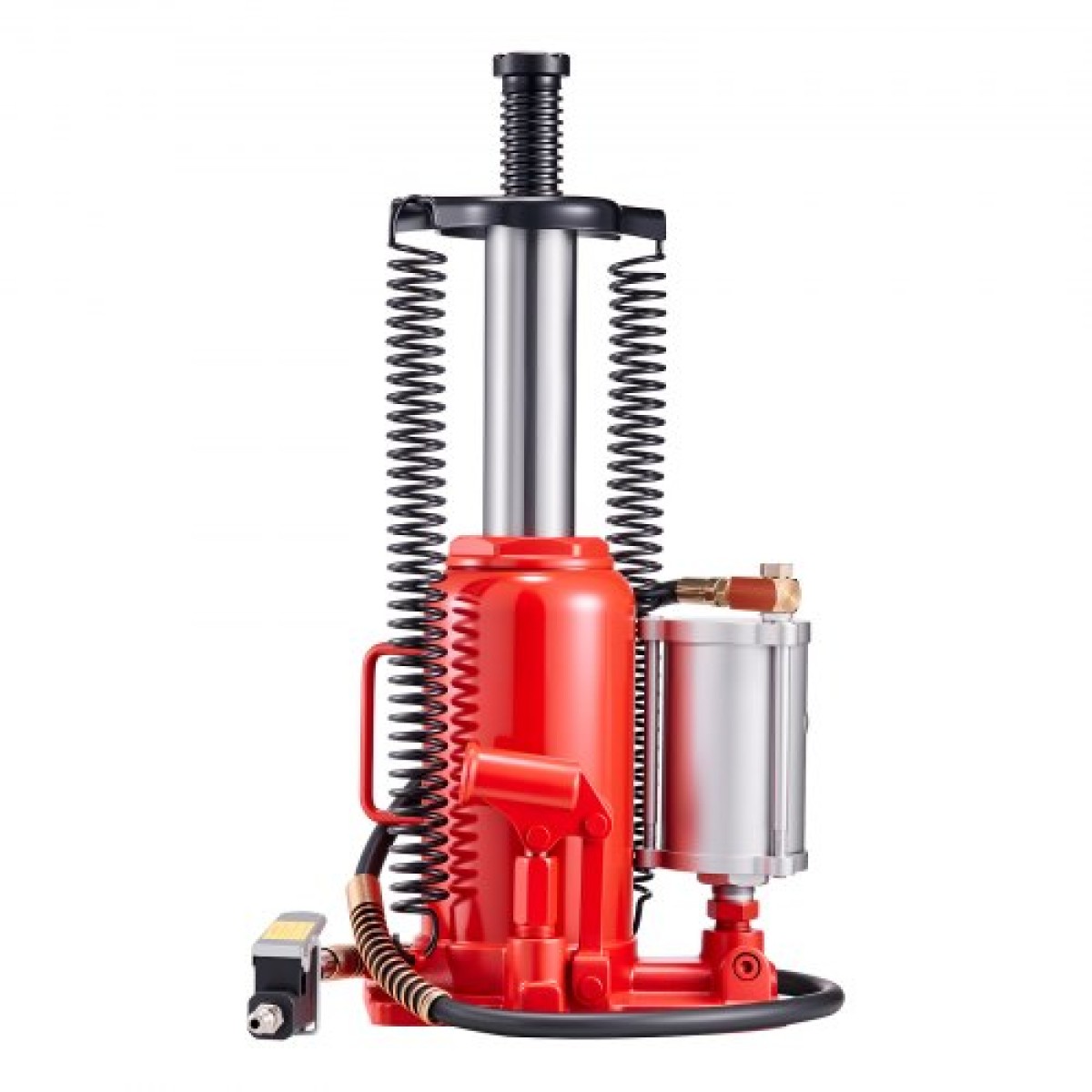 VEVOR Air Hydraulic Bottle Jack, χωρητικότητα φορτίου 20 τόννων, εύρος ανύψωσης 260-495 mm, πνευματικός/χειροκίνητος συγκολλημένος γρύλος φιάλης βαρέως τύπου με αντλία για αυτοκίνητο, Pickup, Truck, RV, SUV, Auto Repair, House Lift, Κόκκινο