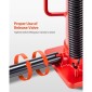 VEVOR Air Hydraulic Bottle Jack, χωρητικότητα φορτίου 20 τόννων, εύρος ανύψωσης 260-495 mm, πνευματικός/χειροκίνητος συγκολλημένος γρύλος φιάλης βαρέως τύπου με αντλία για αυτοκίνητο, Pickup, Truck, RV, SUV, Auto Repair, House Lift, Κόκκινο