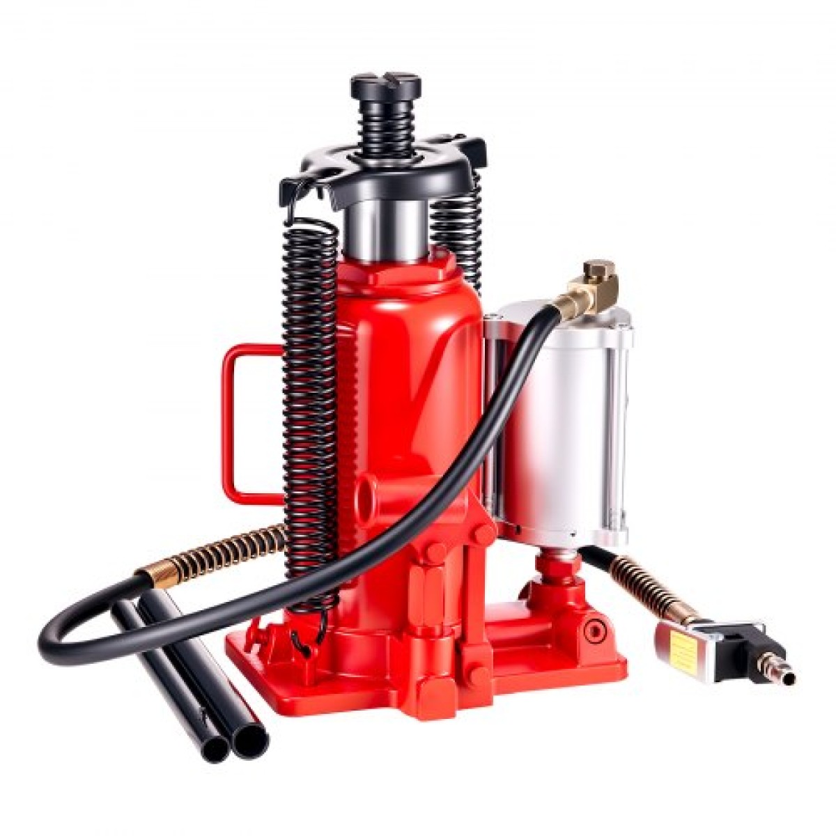 VEVOR Air Hydraulic Bottle Jack, χωρητικότητα φορτίου 20 τόννων, εύρος ανύψωσης 260-495 mm, πνευματικός/χειροκίνητος συγκολλημένος γρύλος φιάλης βαρέως τύπου με αντλία για αυτοκίνητο, Pickup, Truck, RV, SUV, Auto Repair, House Lift, Κόκκινο