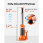 VEVOR Hydraulic Bottle Jack, χωρητικότητα φορτίου 6 τόννων, εύρος ανύψωσης 195-375 mm, βαρέως τύπου υδραυλική συγκολλημένη υποδοχή μπουκαλιών για αυτοκίνητο, SUV, Pickup, Auto Repair, House Lift and Agricultural Equipment, Πορτοκαλί