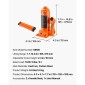 VEVOR Hydraulic Bottle Jack, χωρητικότητα φορτίου 6 τόννων, εύρος ανύψωσης 195-375 mm, βαρέως τύπου υδραυλική συγκολλημένη υποδοχή μπουκαλιών για αυτοκίνητο, SUV, Pickup, Auto Repair, House Lift and Agricultural Equipment, Πορτοκαλί