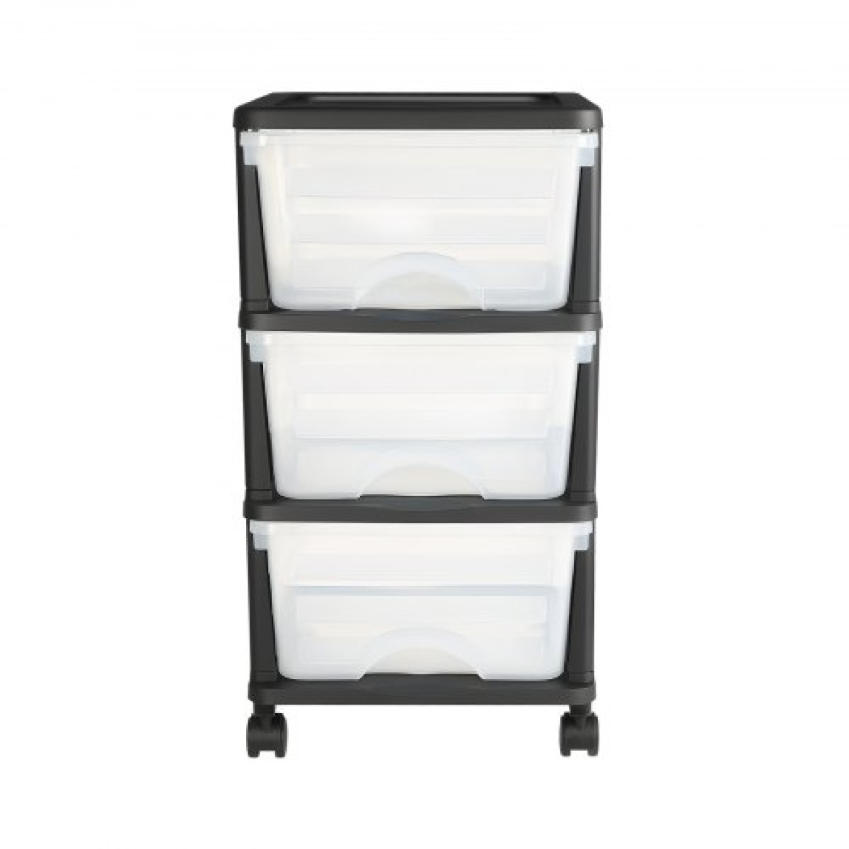 VEVOR Plastic Storage Drawers Cart, 3 Drawers Storage Organizer με ρόδες, Rolling Closet Organizer and Storage Dividers, Dresser Organizer Clear Bins για είδη γραφείου, Αίθουσες χειροτεχνίας, αίθουσες διδασκαλίας