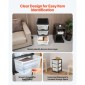 VEVOR Plastic Storage Drawers Cart, 3 Drawers Storage Organizer με ρόδες, Rolling Closet Organizer and Storage Dividers, Dresser Organizer Clear Bins για είδη γραφείου, Αίθουσες χειροτεχνίας, αίθουσες διδασκαλίας